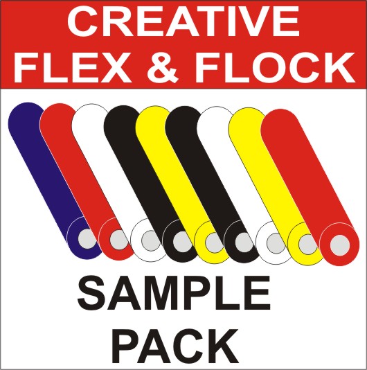 Creative Flex & Flock Material - Sample Pack of Colours Creative Flex & Flock Material - Sample Pack of Colours